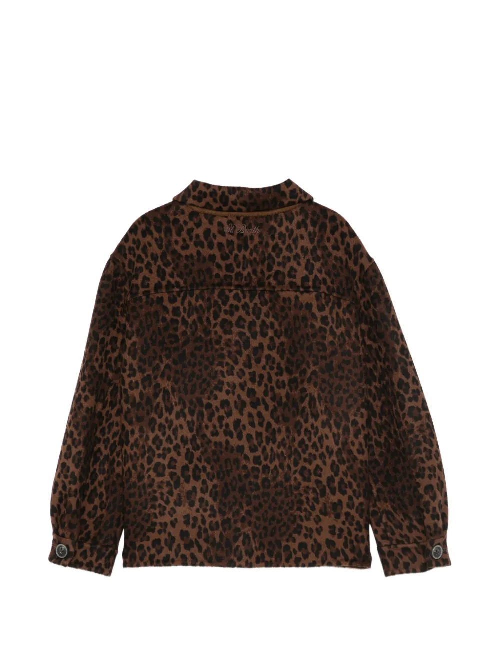 MC2 Saint Barth Kids Jack met luipaardprint Bruin