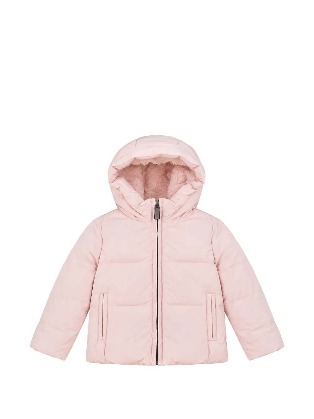 K Way Kids quilted hooded jacket - Rosa