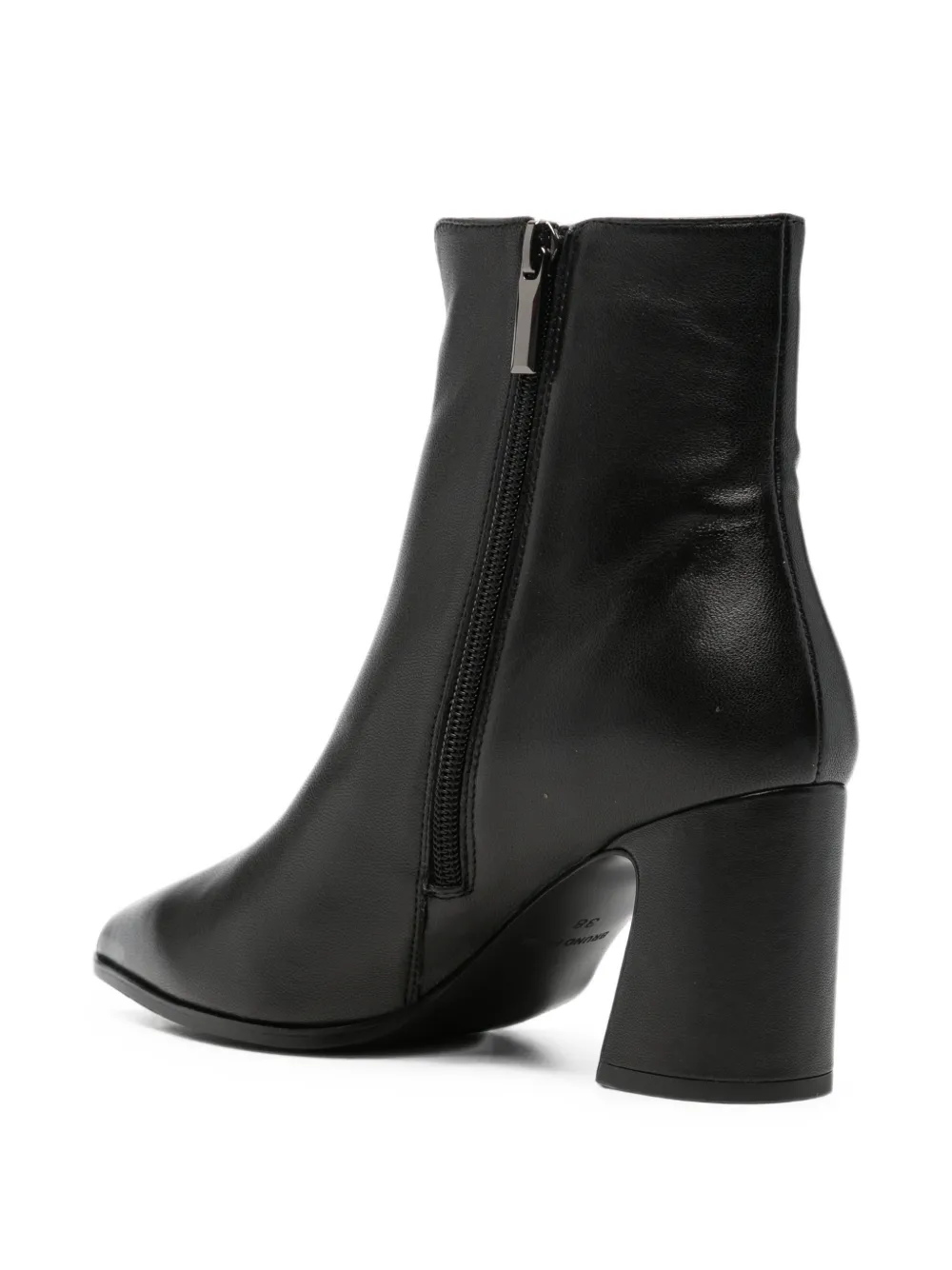 Bruno Premi pointed-toe leather ankle boots Zwart