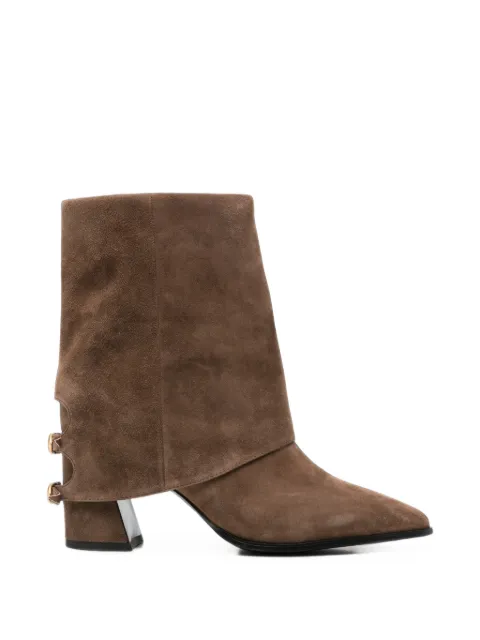 Bruno Premi buckle-detail pointed-toe ankle boots