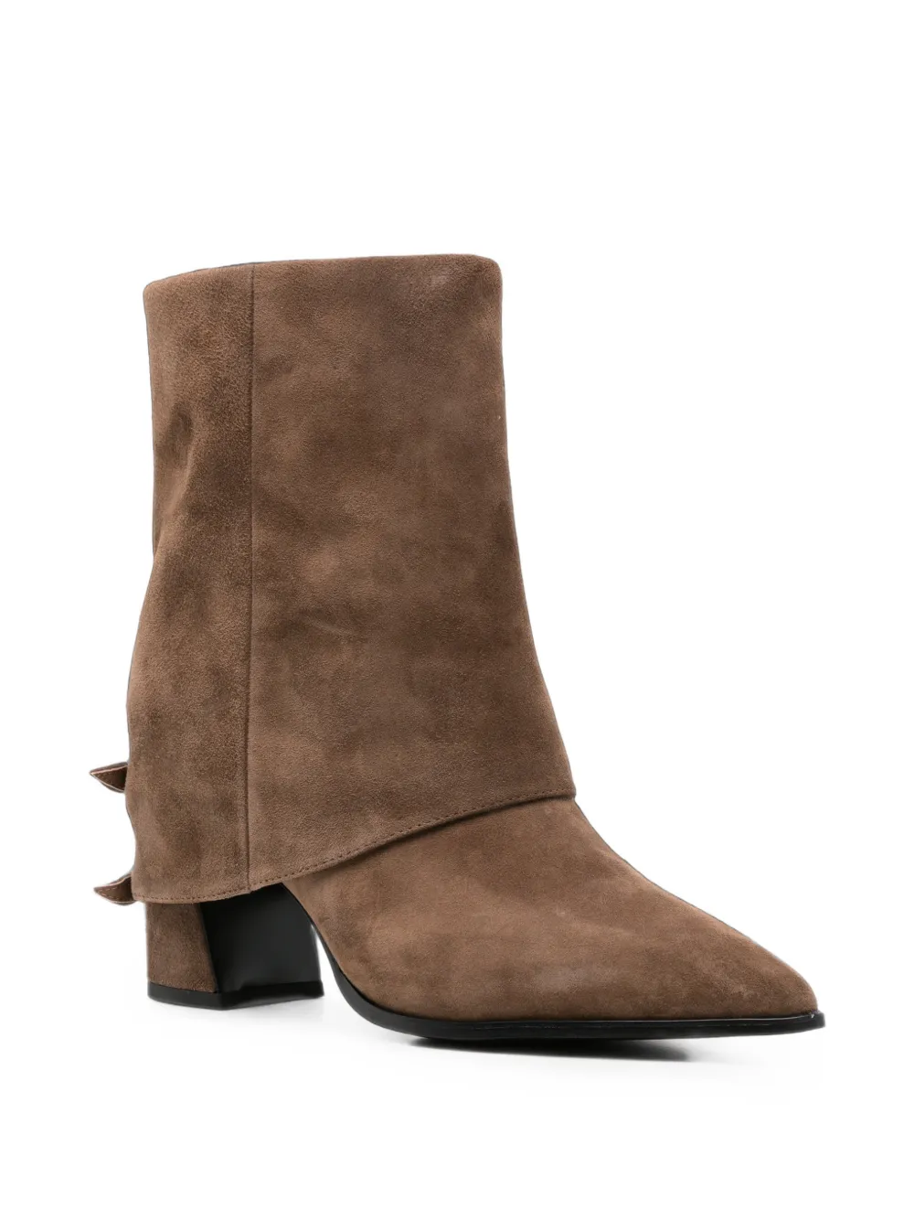 Bruno Premi buckle-detail pointed-toe ankle boots Bruin