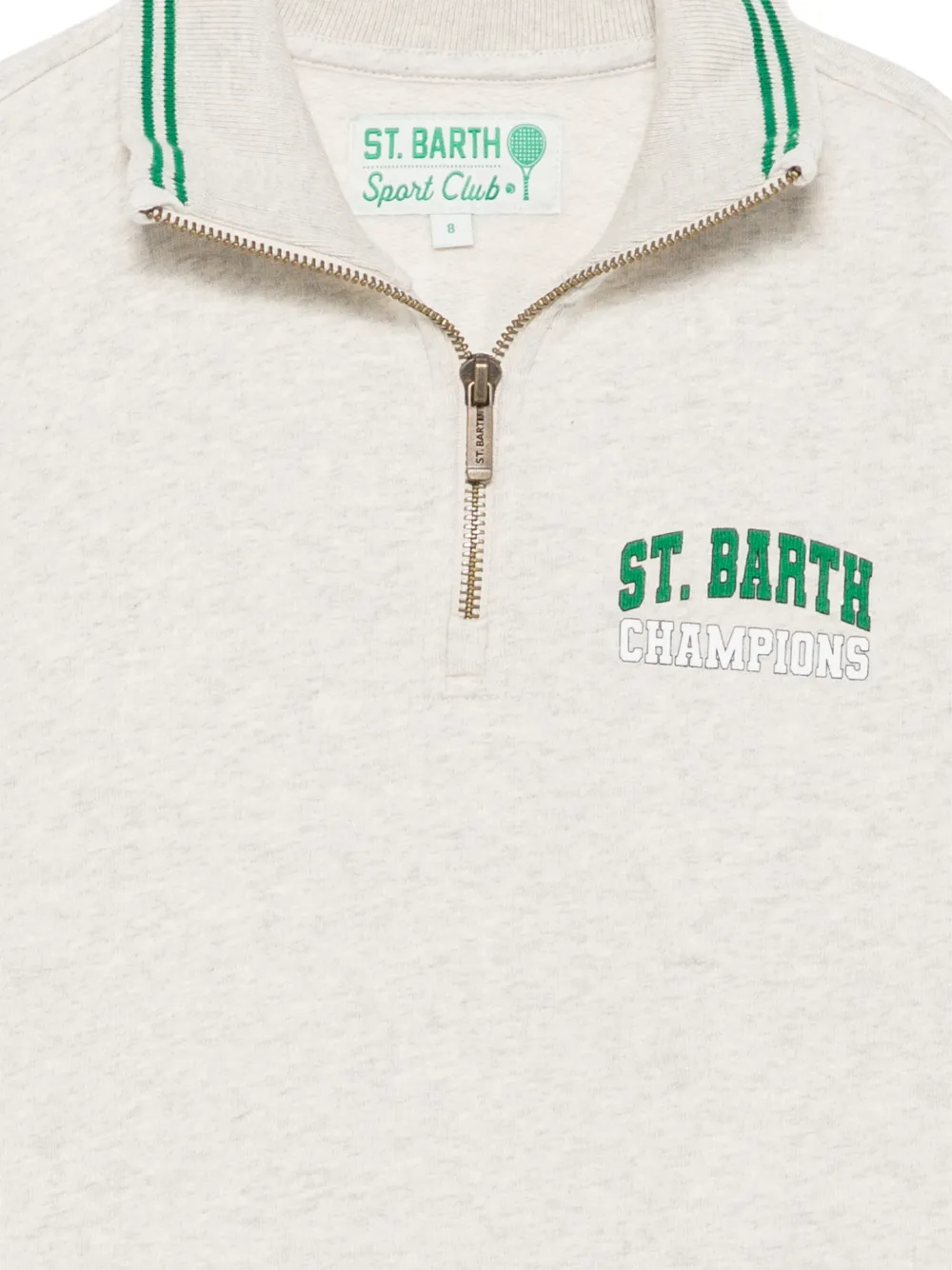 MC2 Saint Barth Kids Snoopy-print half-zip sweatshirt Beige