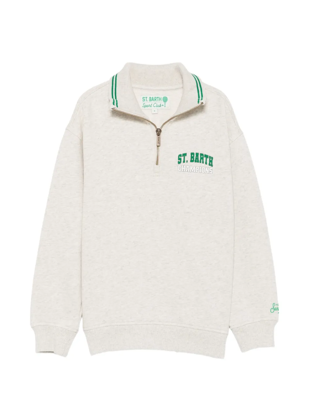 MC2 Saint Barth Kids Snoopy-print half-zip sweatshirt Beige