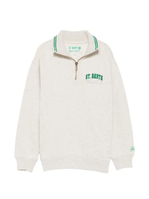 MC2 Saint Barth Kids sudadera con media cremallera y estampado Snoopy
