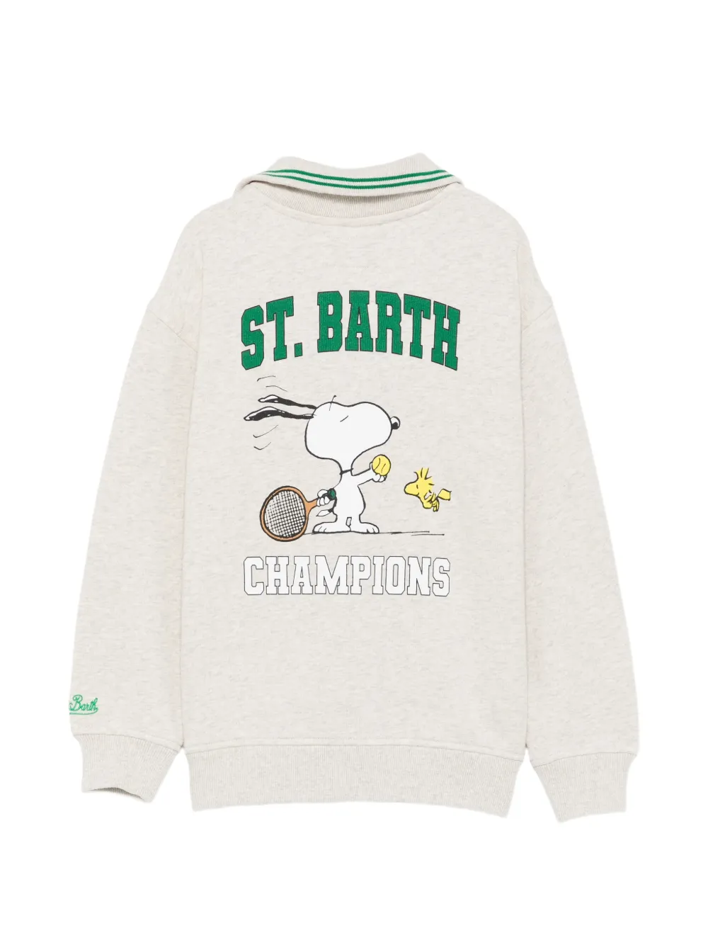 MC2 Saint Barth Kids Snoopy-print half-zip sweatshirt Beige