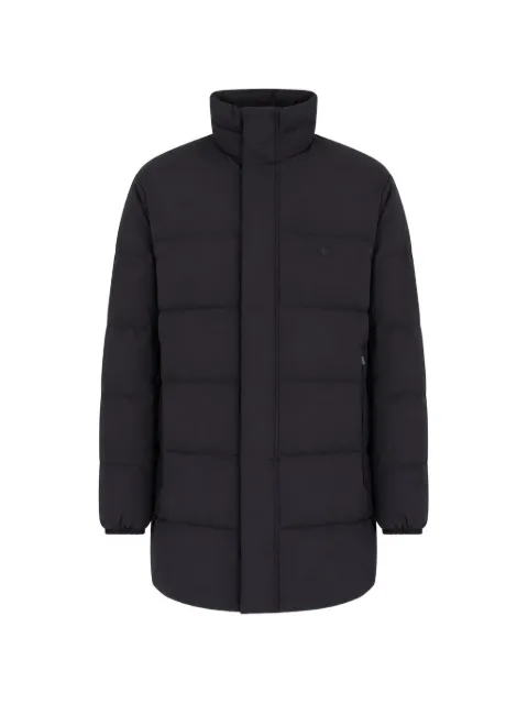 Emporio Armani quilted hooded coat