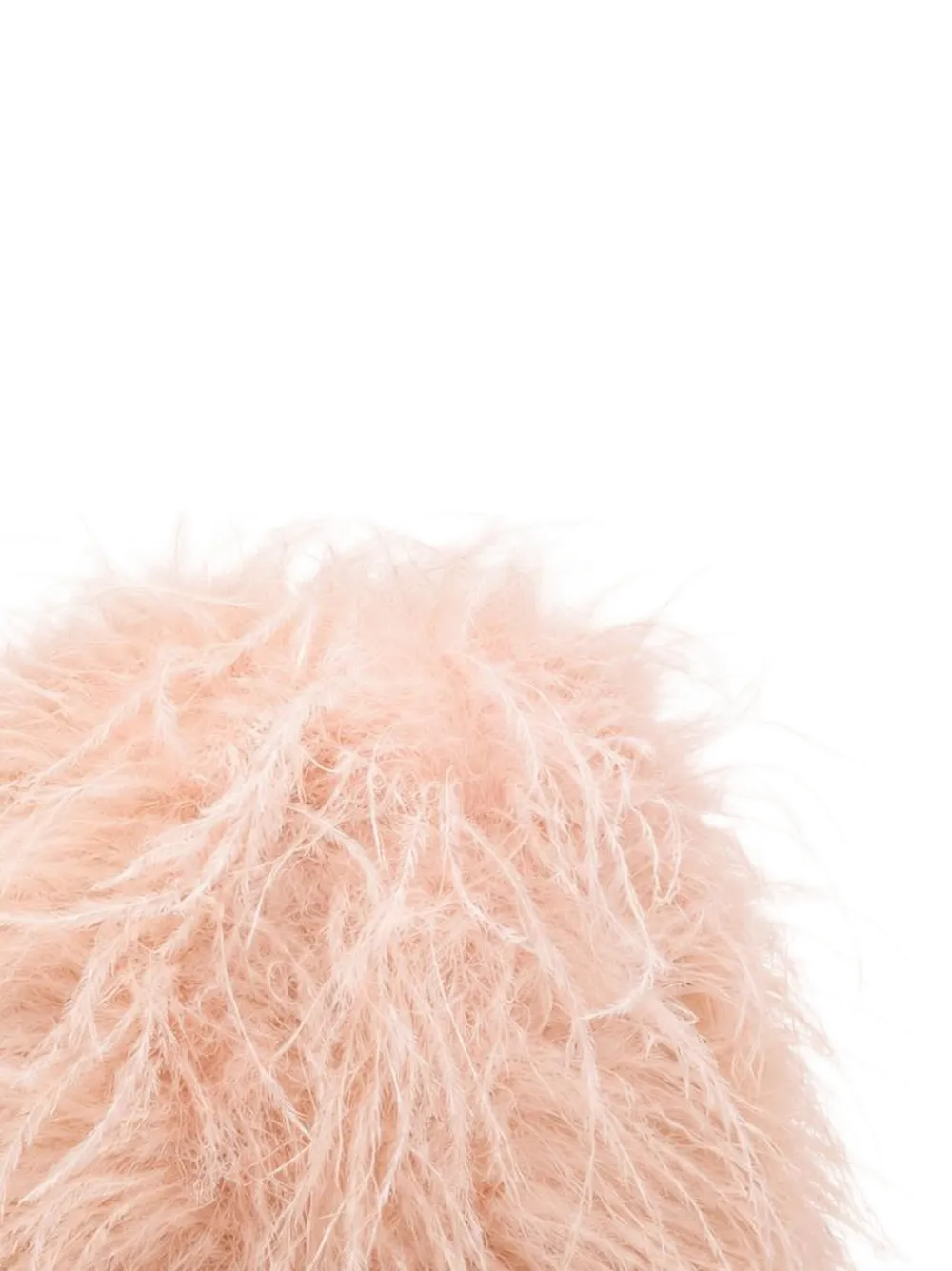 Yves Salomon Feather-embroidered Clutch Bag in Pink, view 2
