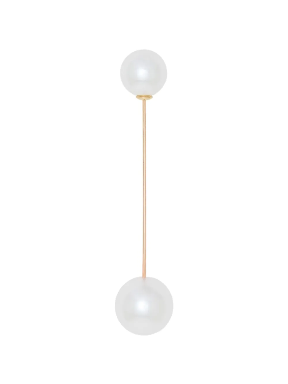Emporio Armani broche à sphères décoratives effet perle - Blanc