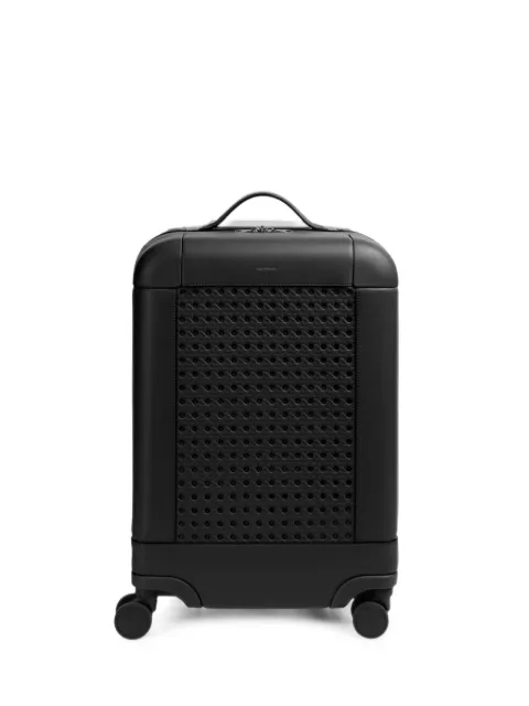 Aviteur small Cannage leather-wrapped carry-on bag