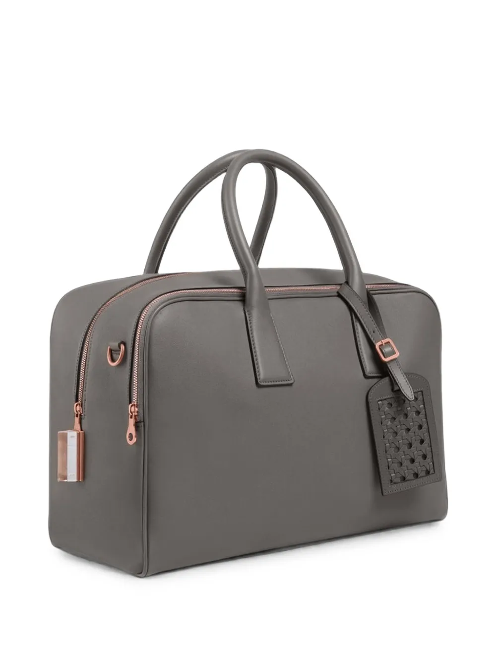 Aviteur medium Cristallo leather weekender bag | Grey | Image 1