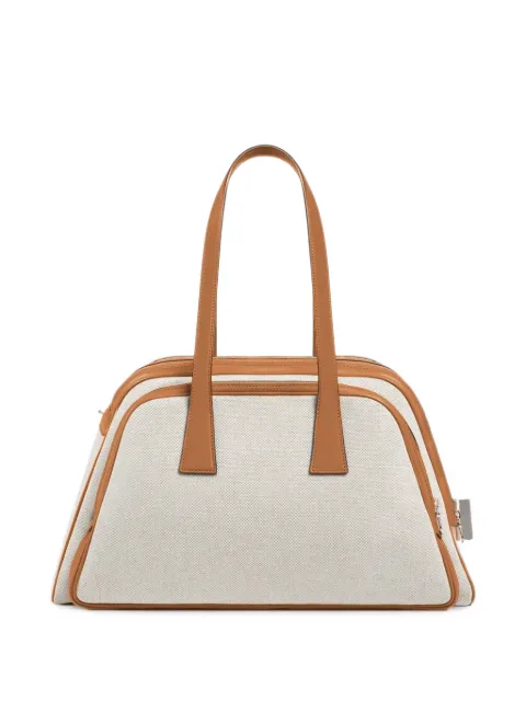 Aviteur leather-trim canvas pet carrier