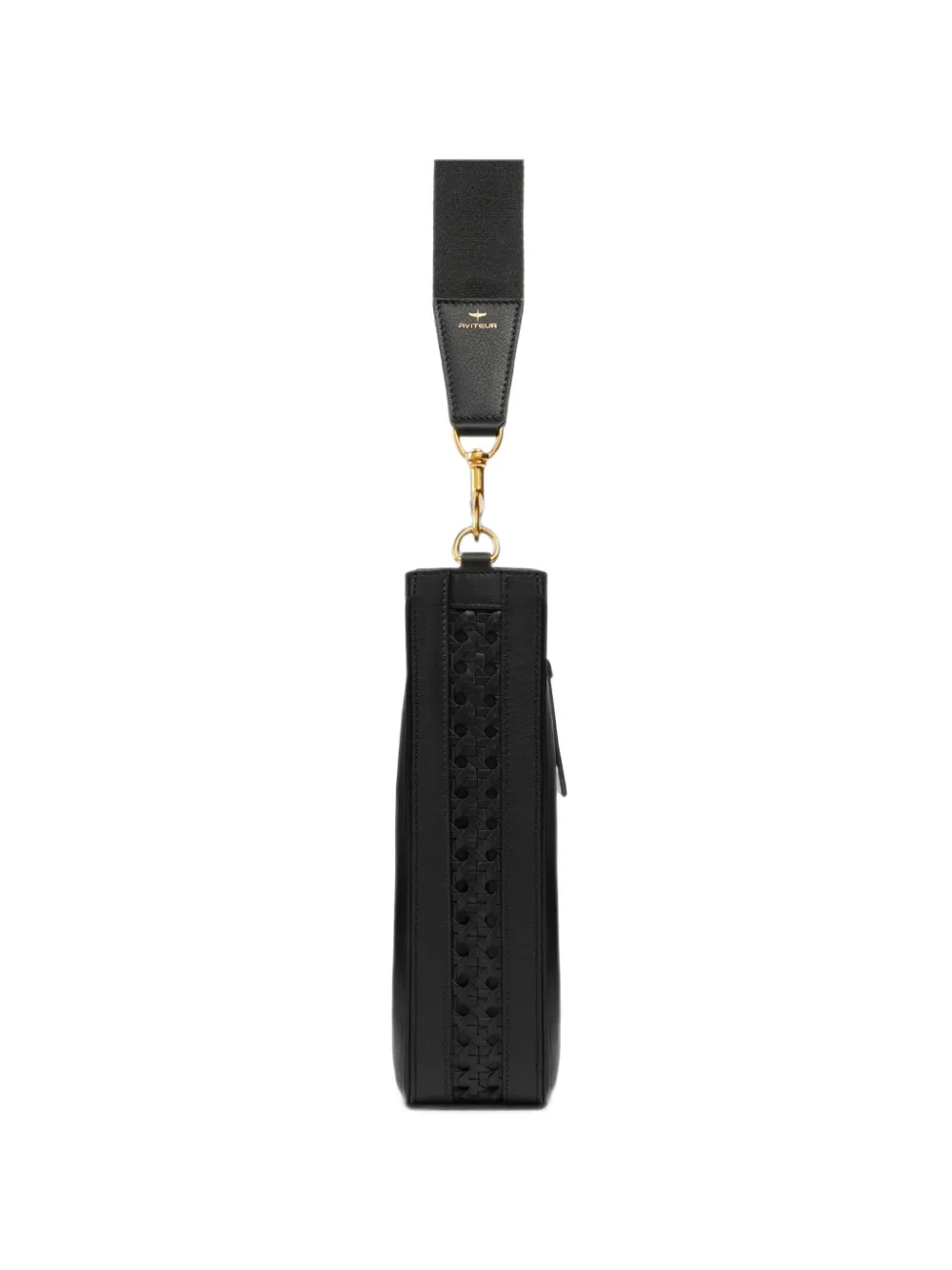 Aviteur Gigi woven-panel shoulder bag