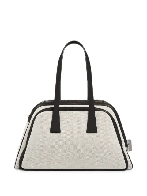 Aviteur leather-trim canvas pet carrier