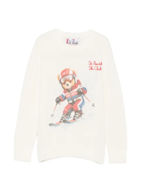 MC2 Saint Barth Kids St. Barth Ski Club bear-motif sweater