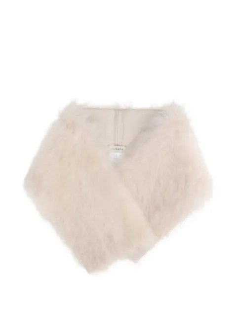 Almada Label Mayma button-fastening shearling scarf