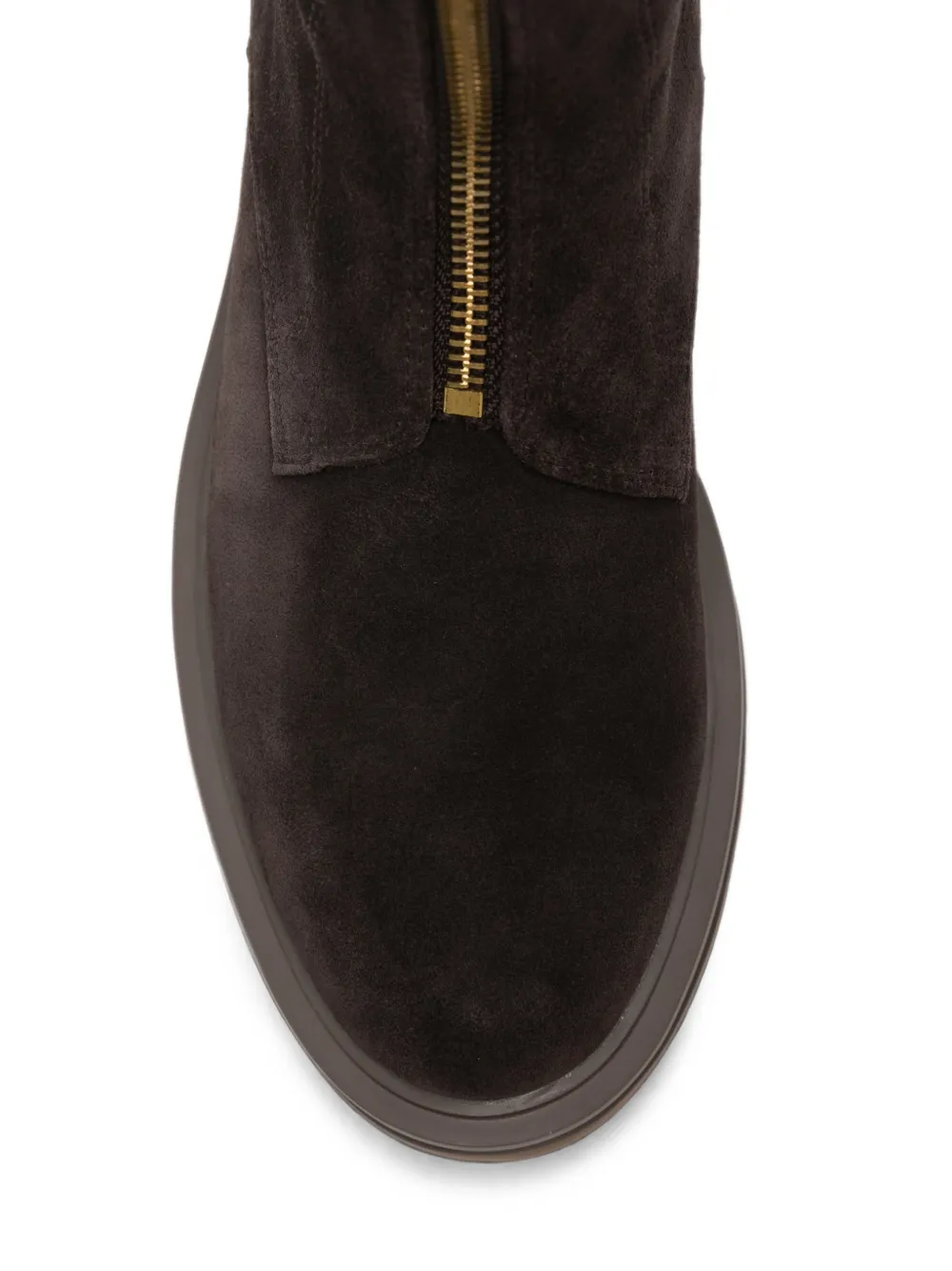 Bruno Premi front-zip suede boots Bruin