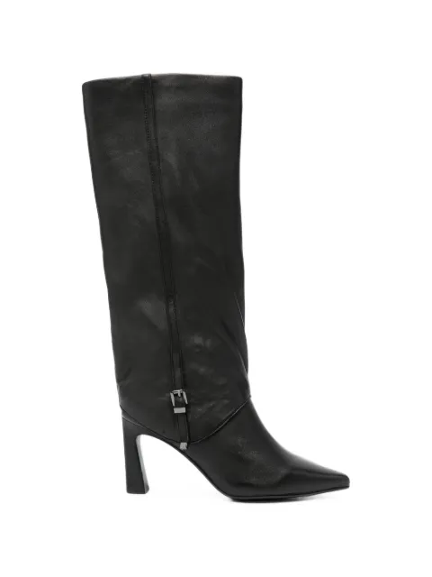Bruno Premi buckle-detail pointed-toe knee-high boots
