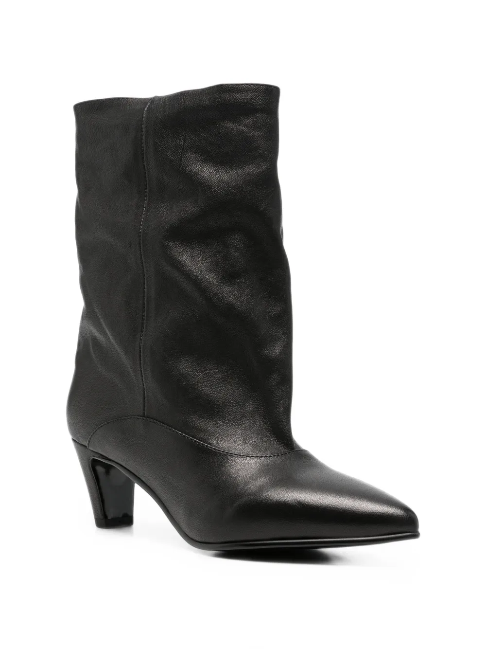 Bruno Premi pointed-toe slouchy boots Zwart