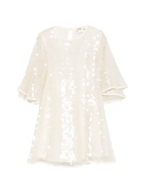 Stella McCartney Kids sequin-embellished mesh dress