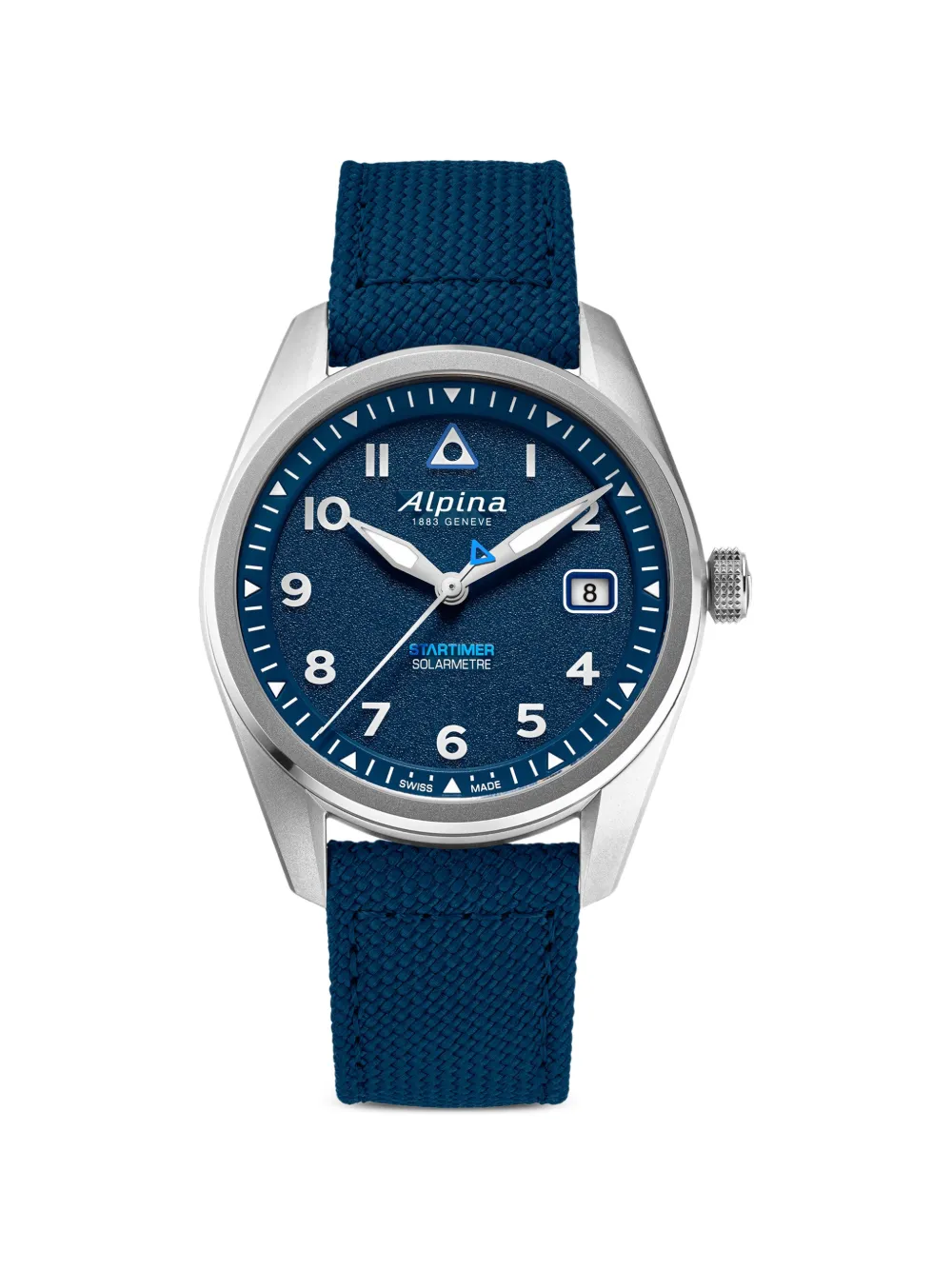 Alpina Startimer Pilot Solarmetre 38mm watch - Blu