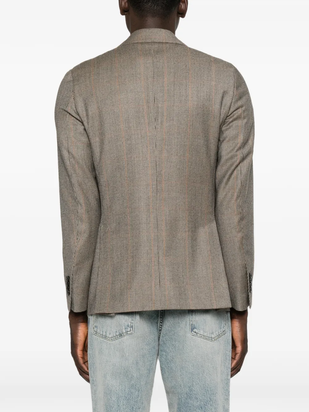 Lardini Prince of Wales check single-breasted jacket Bruin