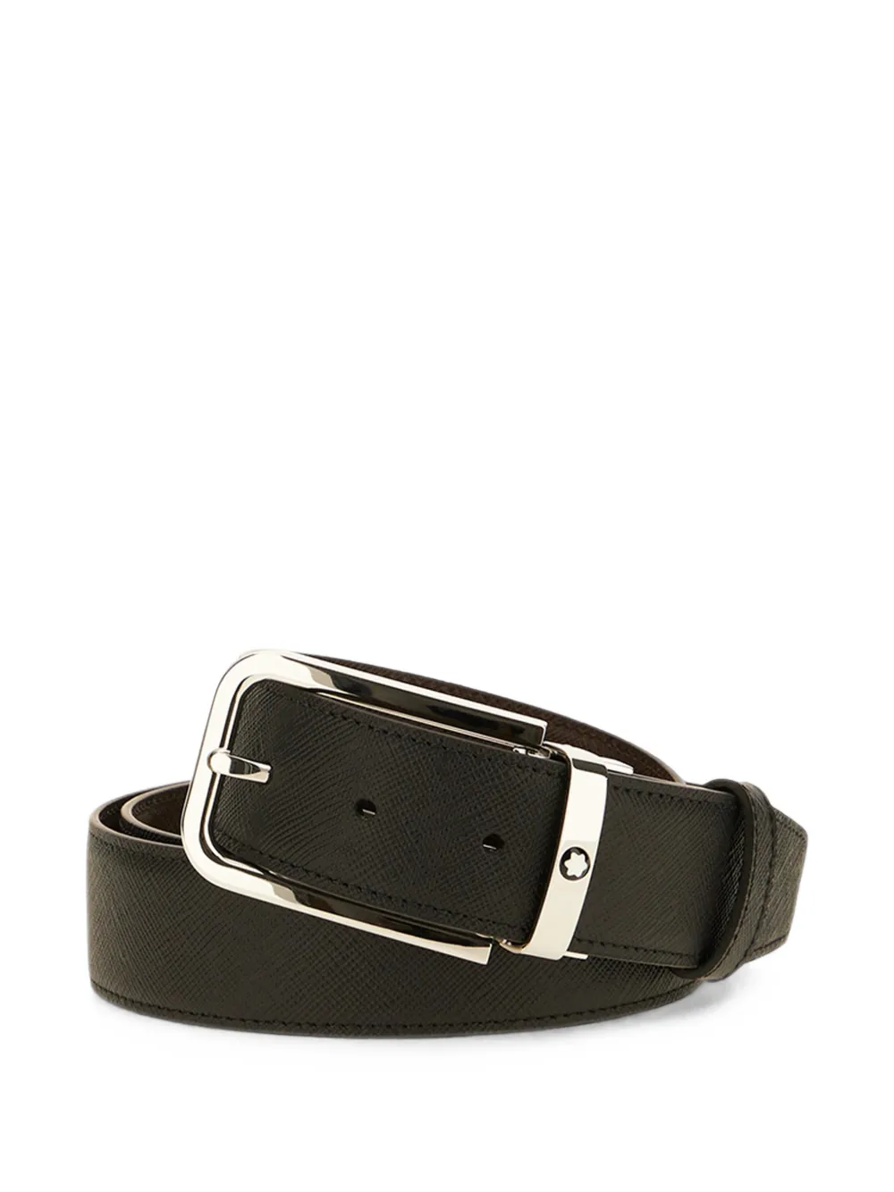 Montblanc reversible sartorial leather belt - Nero