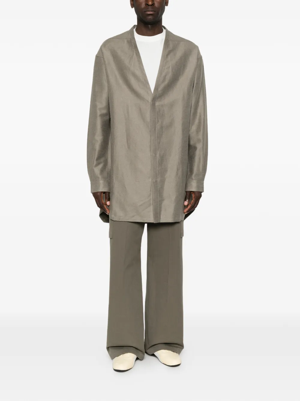 Rick Owens Concordian overhemd met bandje Grijs