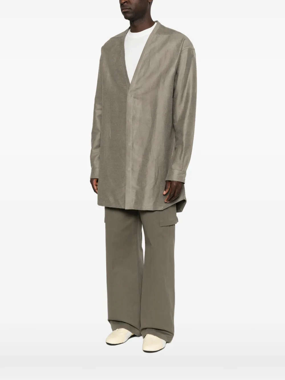 Rick Owens Concordian overhemd met bandje Grijs