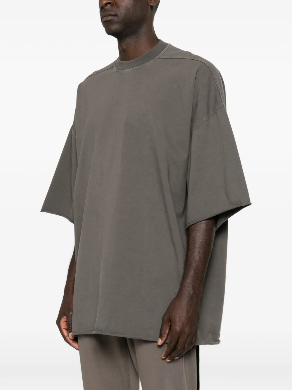 Rick Owens DRKSHDW Tommy T raw-cut oversized T-shirt Grijs