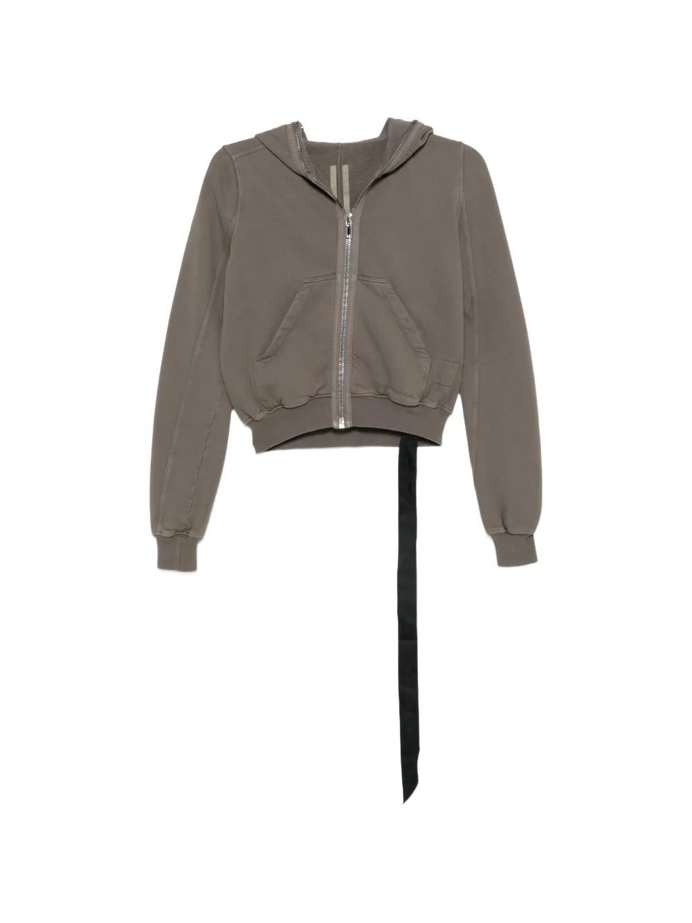 Rick Owens DRKSHDW Gimp zip-up cropped hoodie - Grey