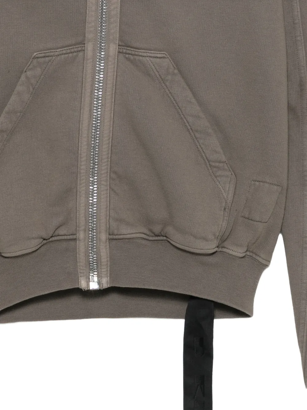 Rick Owens DRKSHDW Gimp cropped hoodie met rits Grijs