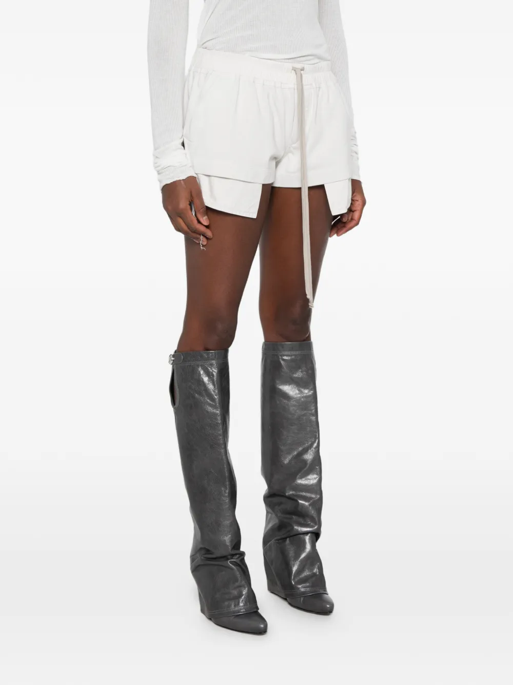 Rick Owens DRKSHDW drawstring shorts Wit