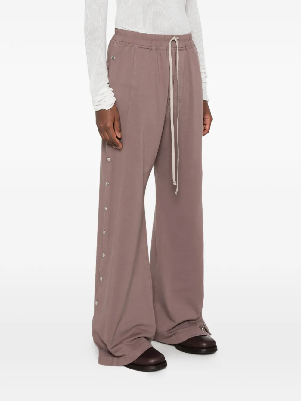 Rick Owens DRKSHDW Trainingsbroek met trekkoord en drukknoop Paars