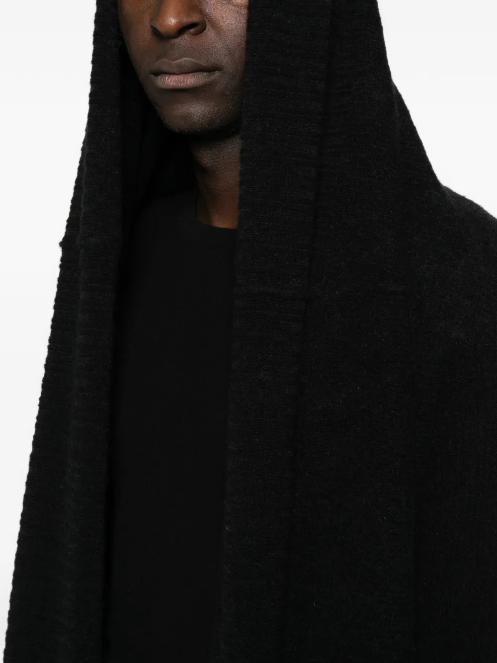 Rick Owens Dafne vest in badjasstijl Zwart