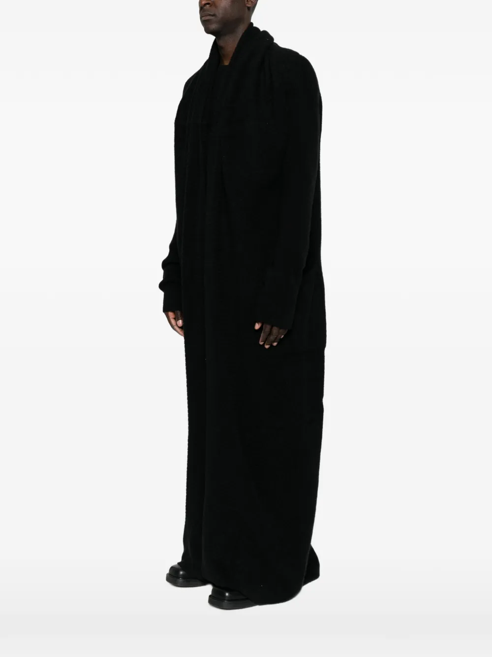 Rick Owens Dafne vest in badjasstijl Zwart
