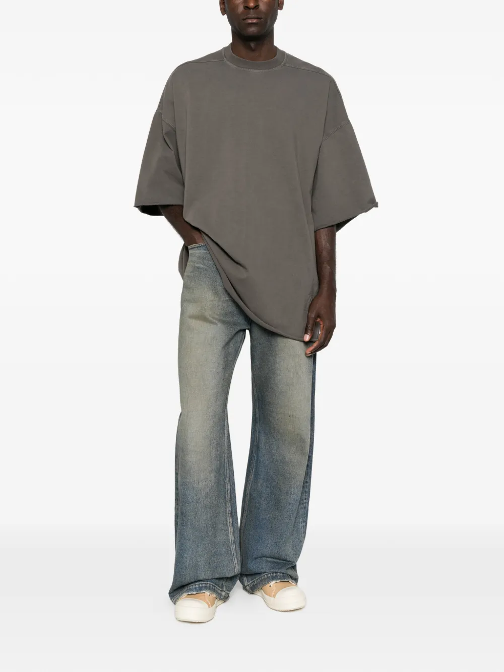 Rick Owens DRKSHDW faded wide-leg jeans Blauw