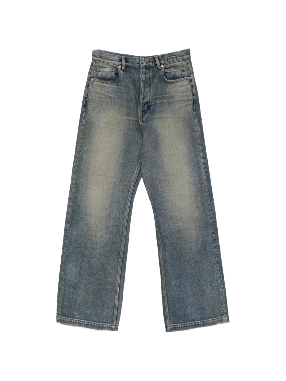 Rick Owens DRKSHDW faded wide-leg jeans