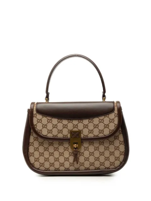 Gucci Pre-Owned 2000-2015 bolso de mano de lona GG con asa en la parte superior