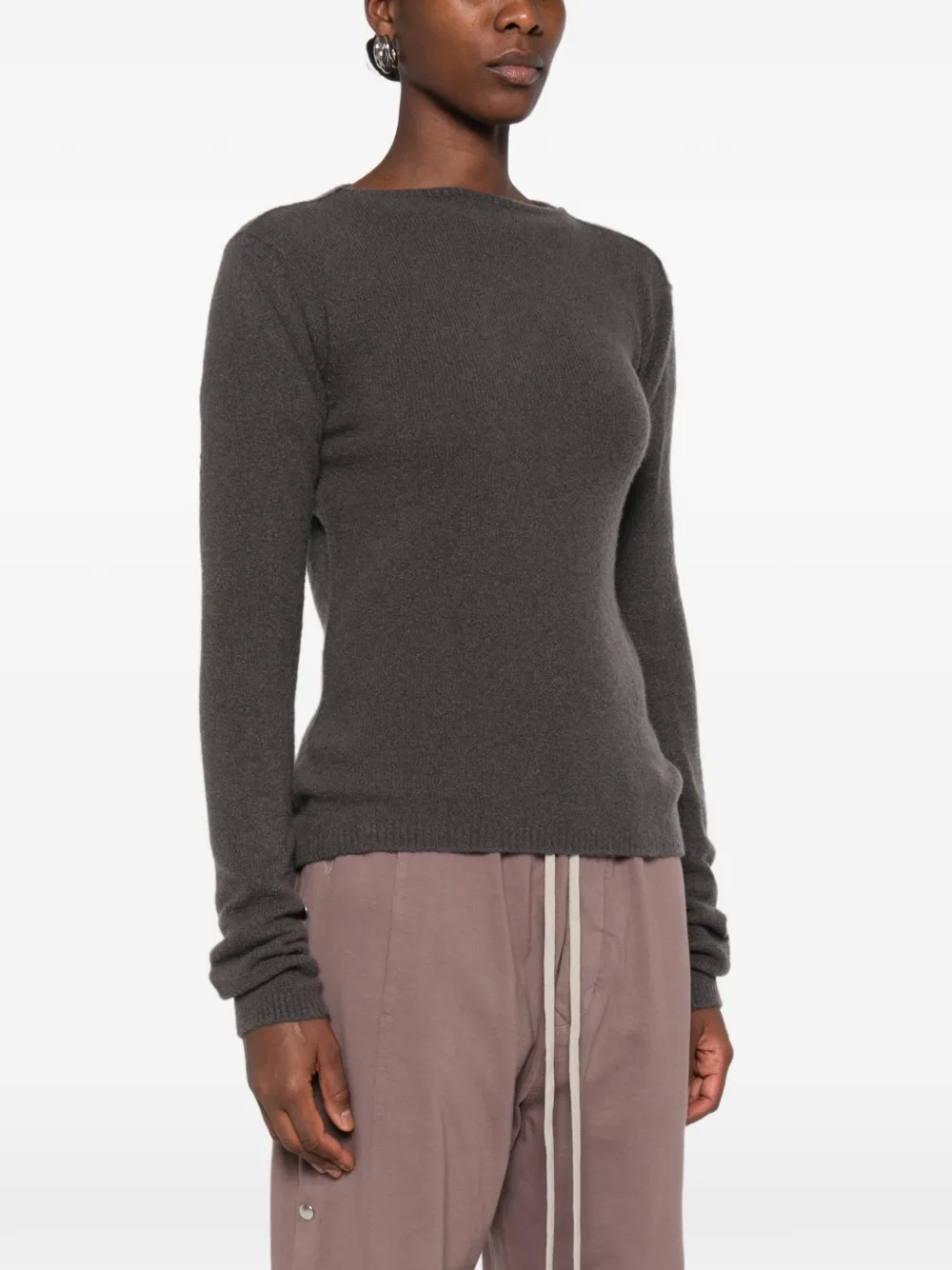 Rick Owens fine-knit sweater Grijs