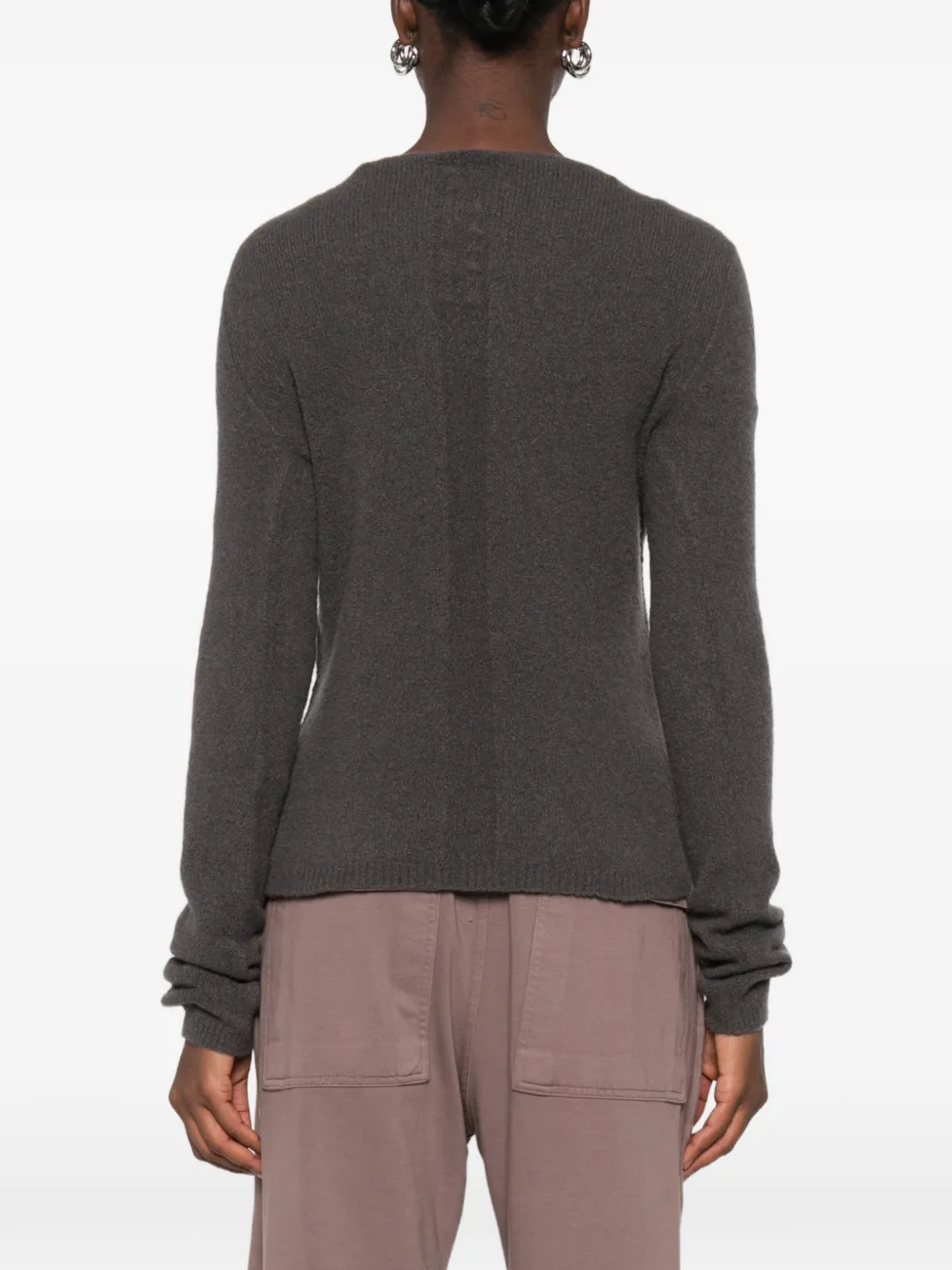 Rick Owens fine-knit sweater Grijs