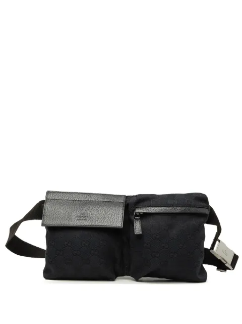 Gucci Pre-Owned 2000-2015 GG Canvas Double Pocket belt bag