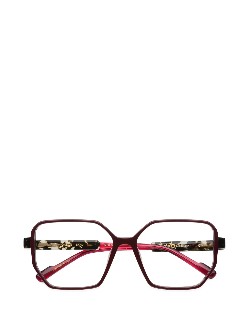 Etnia Barcelona Dasos geometric-frame glasses - Rosso