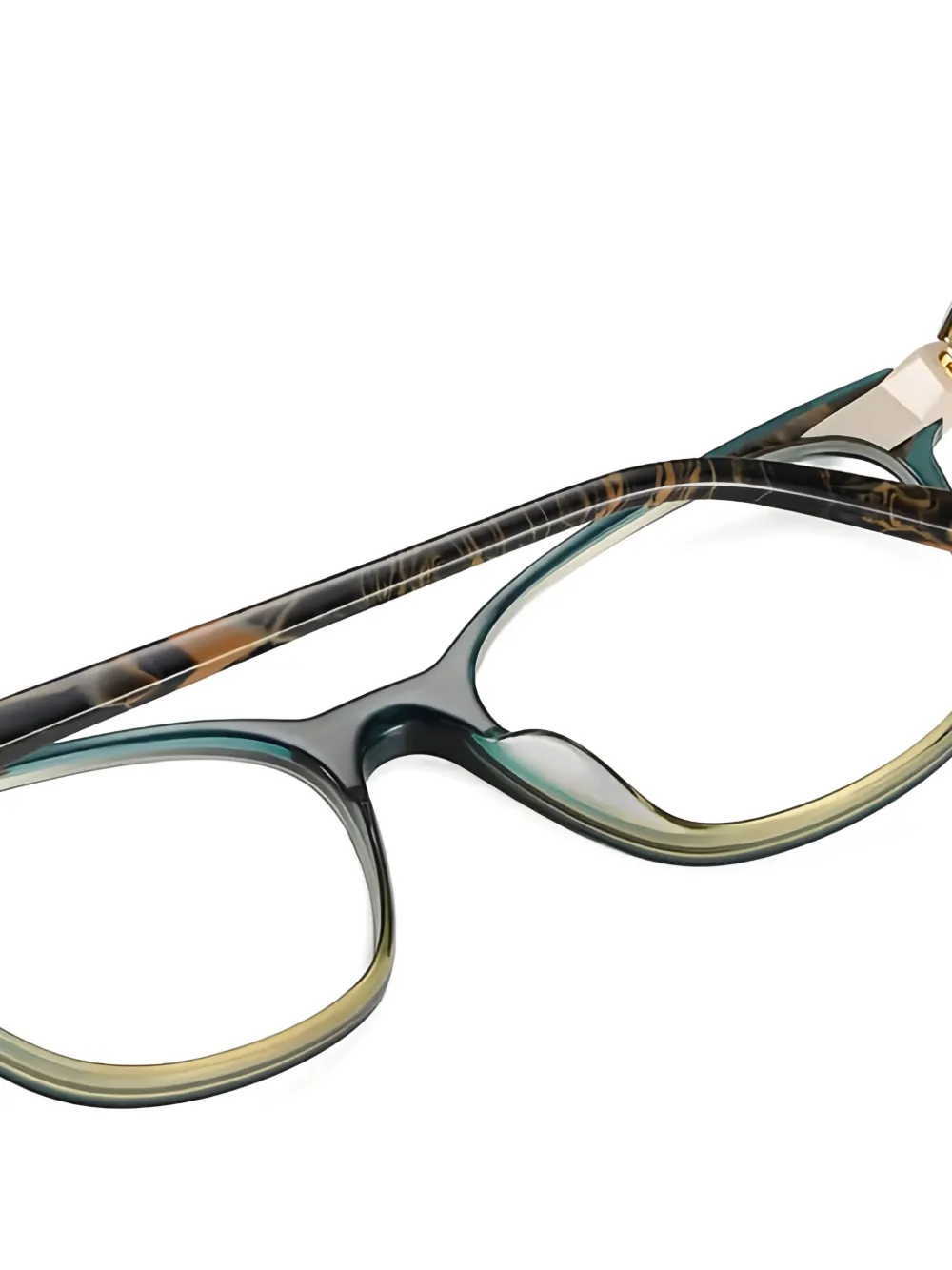 Etnia Barcelona Grimaldi bril met cat-eye montuur Groen