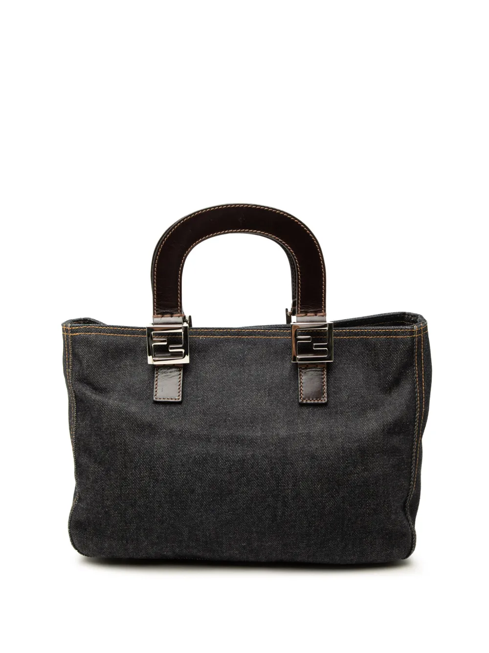 Fendi Pre-Owned 2000-2010 sac à main Twins en jean - Bleu