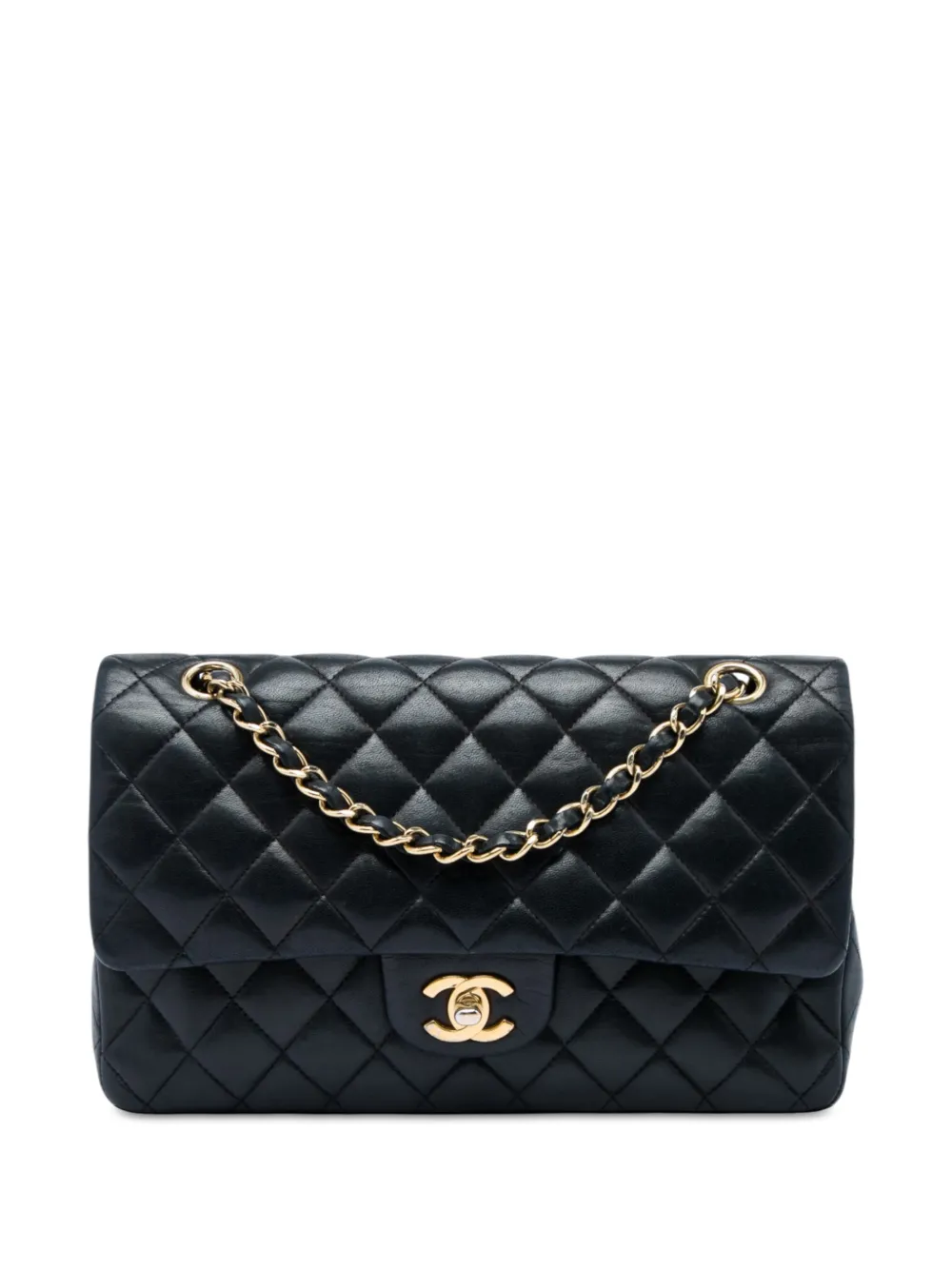 CHANEL Pre-Owned 2008-2009 Medium Classic Lambskin Double Flap shoulder bag - Nero