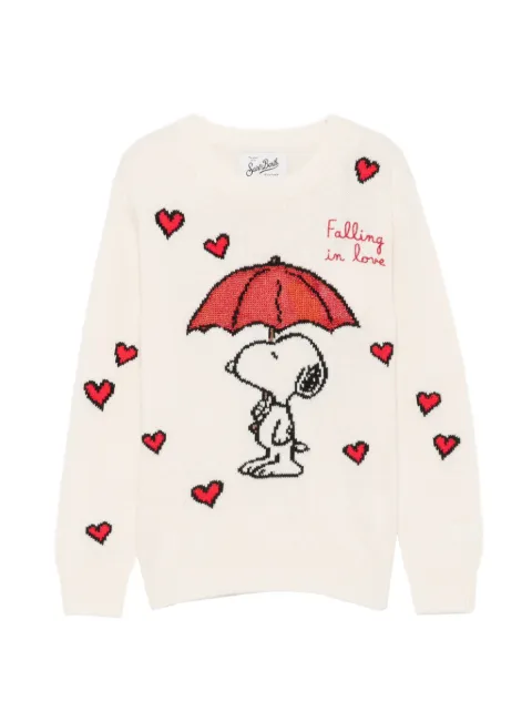 MC2 Saint Barth Kids Snoopy-intarsia heart-embroidered sweater