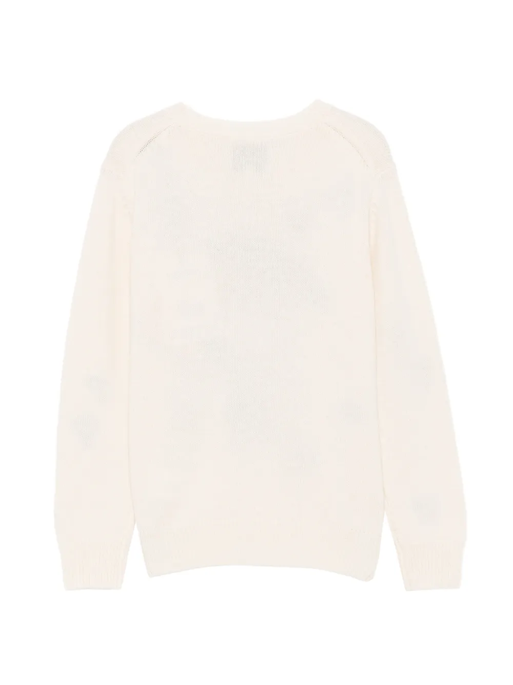 MC2 Saint Barth Kids Trui met Snoopy-intarsia en geborduurd hart Beige
