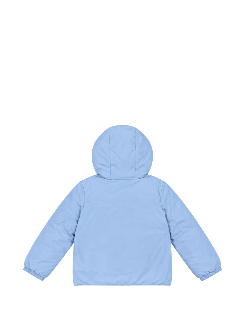 K Way Kids E. Jack St logo-patch hooded jacket Blauw
