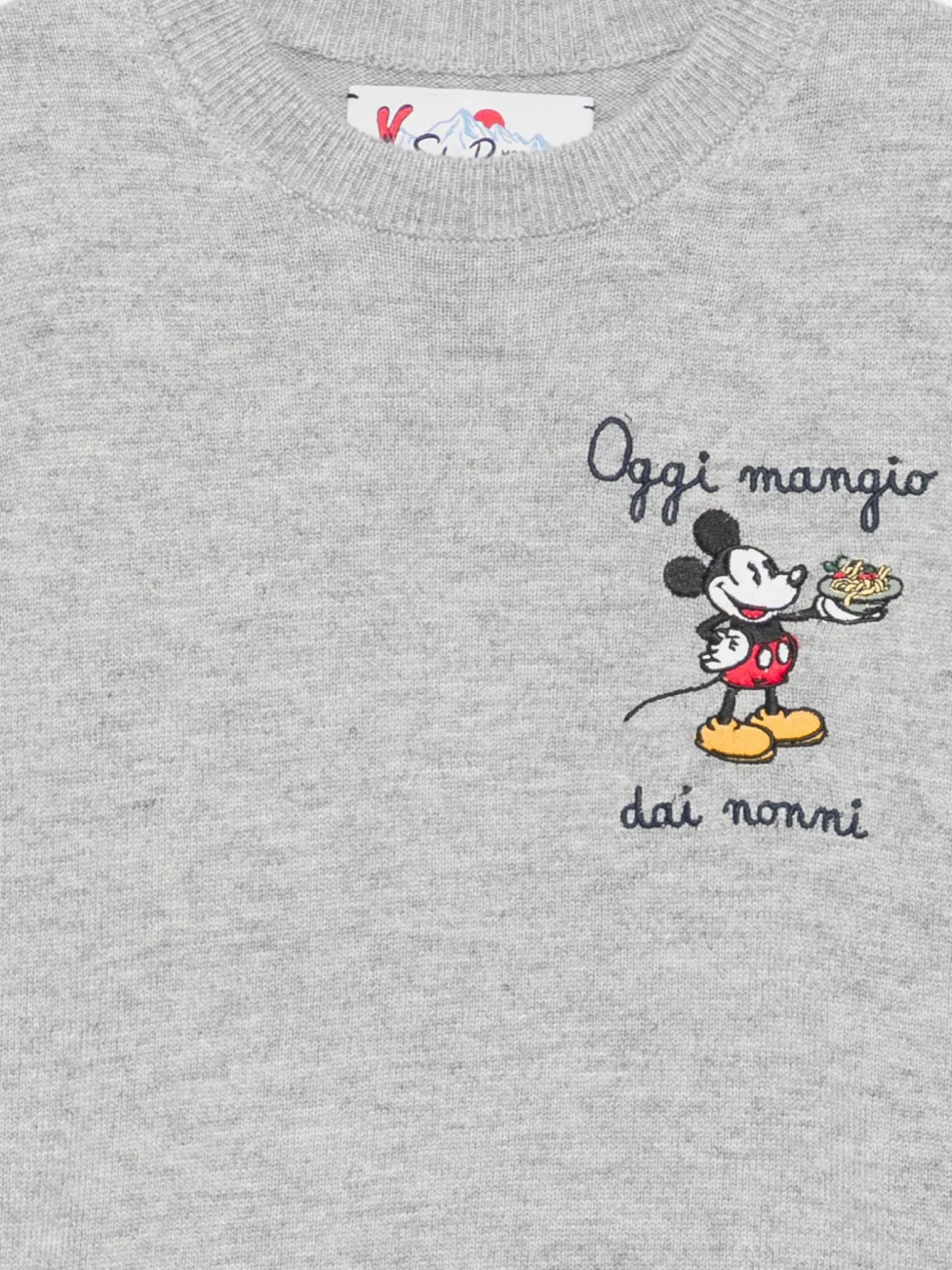 MC2 Saint Barth Kids Mickey Mouse sweater Grijs
