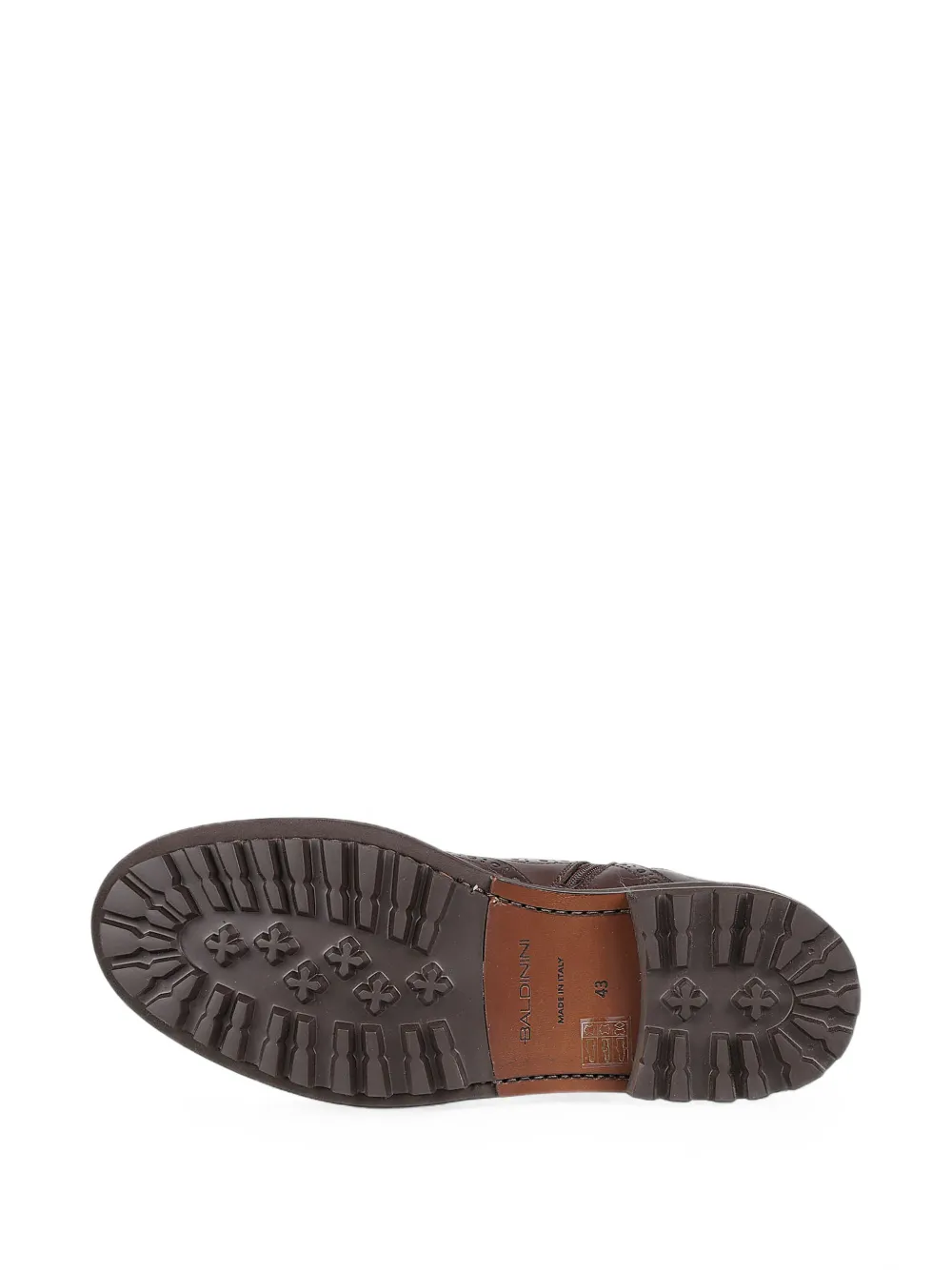 Baldinini brogue-detail leather boots Bruin